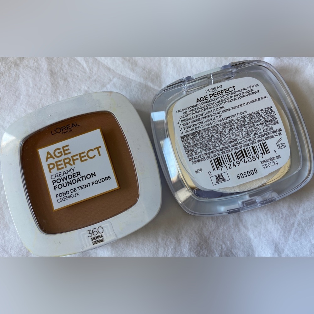 L’ORÉAL New Age Perfect Cream Powder Foundation Single Packages-Dark Complexion
